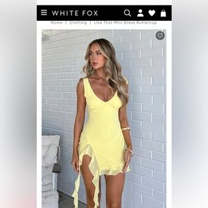 White Fox Like That Mini Dress